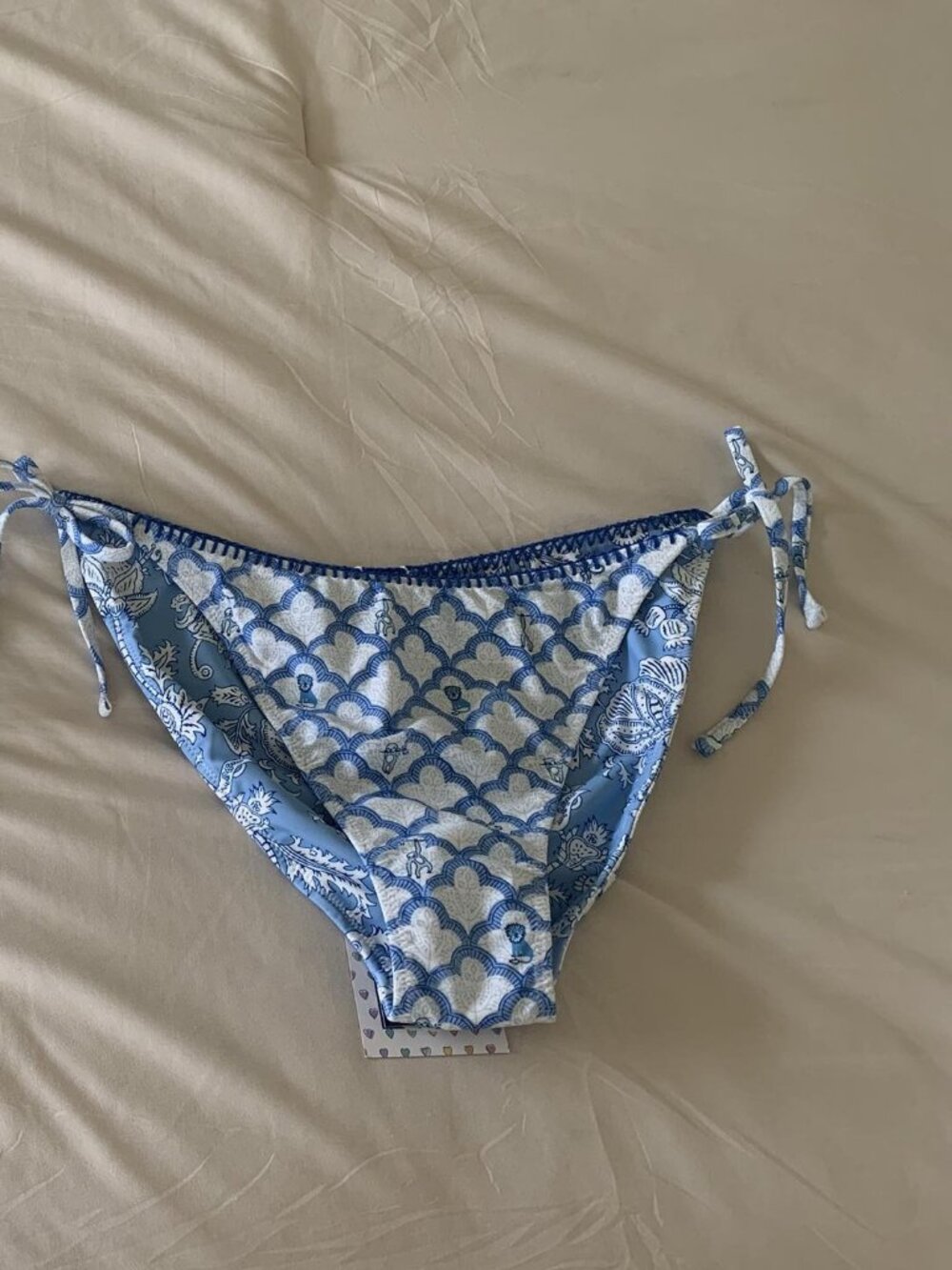 Roller Rabbit x Target Women's Geo Trellis/Floral Vines Reversible Bikini Bottom
